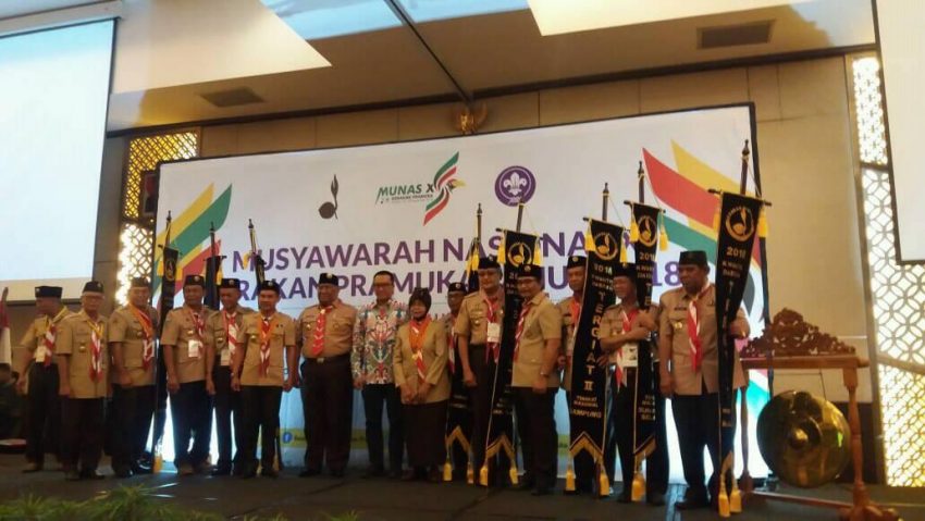 Menpora, Imam Nachrowi Bersama Gubernur Sultra, Ali Mazi, Ketua Kwarnas Pramuka, Adhyaksa Dault Usai Pembukaan Munas (Foto: Uun Alfian)