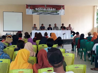 Suasana Sosialisasi Pencegahan Narkoba oleh DPC Granat dan Kesbangpol Konut (Foto: Redaksi)