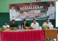 sosilisasi pemilih pemilih pemula di SMA Negri 1 Lembo oleh Kesatuan bangsa dan politik (kesbangpol) kabupaten konawe Utara (Foto: Sulham)