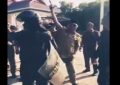 Screenshoot Potongan Video Bupati Konawe Kery Syaiful Konggoasa Saat Mengacungkan Pistol