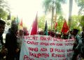 Para Demosntran yang Meminta IUP Konkep Dicabut (Foto: Redaksi)