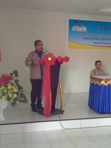 Bupati Butur, Abu Hasan Saat Memberi Sambutan (Foto: Haslin)