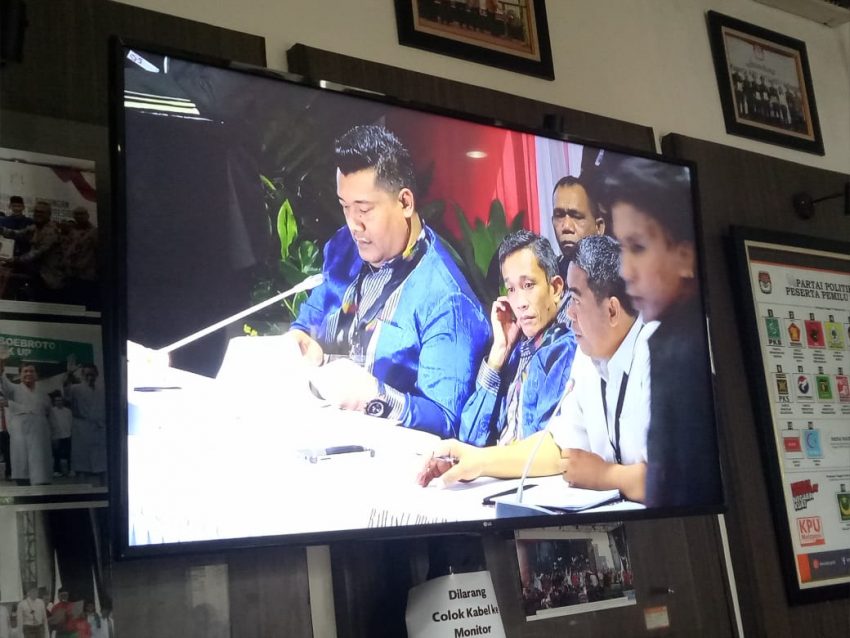 Suasana Pembacaan Hasil Reakpitulasi Penghitungan Suara Pemilu 2019 di Sultra (Foto: IST)
