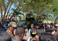 Suasana Aksi di Kantor Bupati Konkep (Foto: Jubirman)