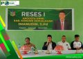 Wakil Ketua DPRD Konkep, Imanudin, S.Pd (Tengah) Saat Menggelar Reses I Tahun 2022